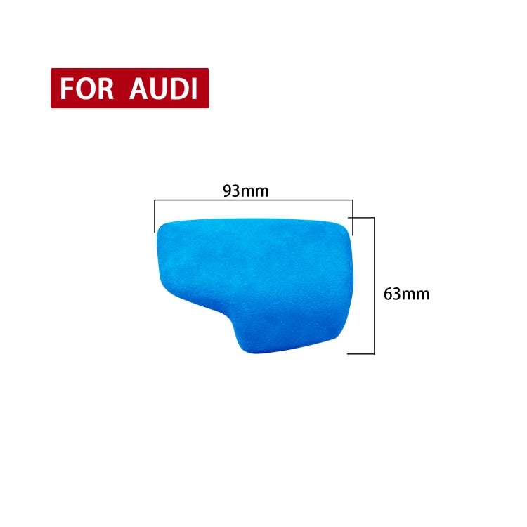 Car Suede Shift Knob Handle Cover A Version for Audi A4/S4(2017+) & A5/S5(2017+), Suitable for Left Driving