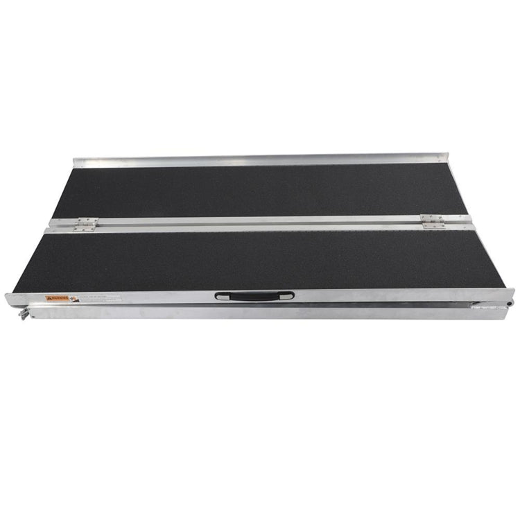 [US Warehouse] 10FT Portable Non-Slip Aluminum Multi-Folding Wheelchair Scooter Mobility Ramp