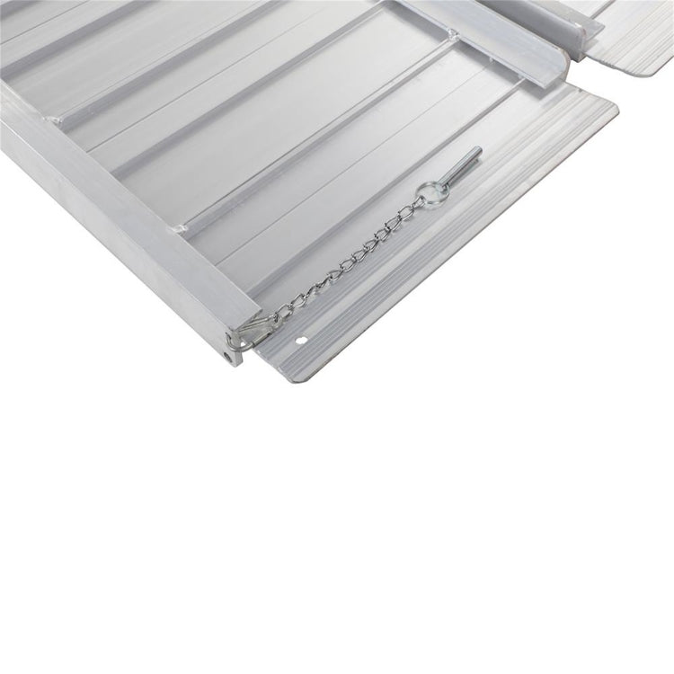 [US Warehouse] 10FT Portable Non-Slip Aluminum Multi-Folding Wheelchair Scooter Mobility Ramp