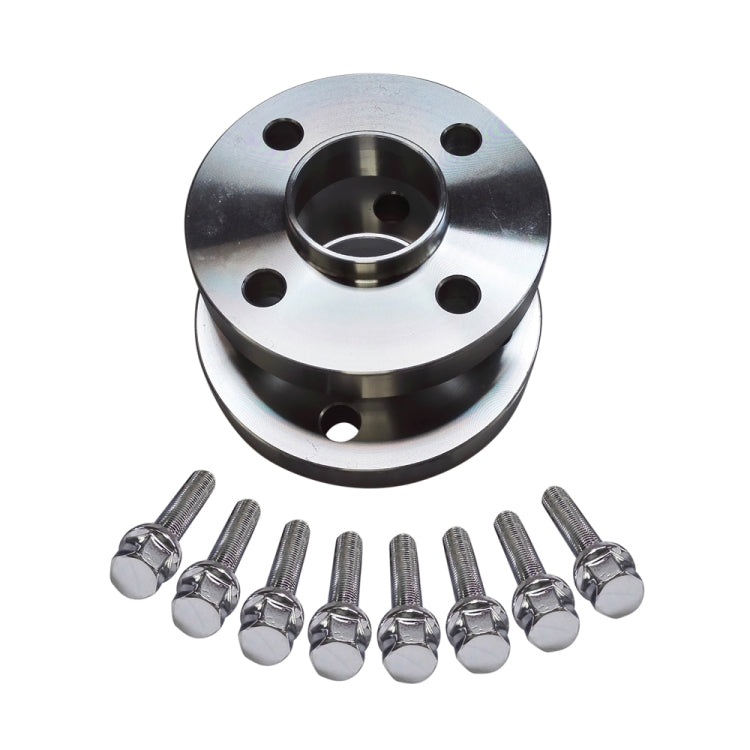 [US Warehouse] 2 PCS 15mm 4x100 PCD 60.1CB Thread 12x1.5 Spacers with 8 PCS Radius Bolts for Clio / Megane / Laguna / Nissan