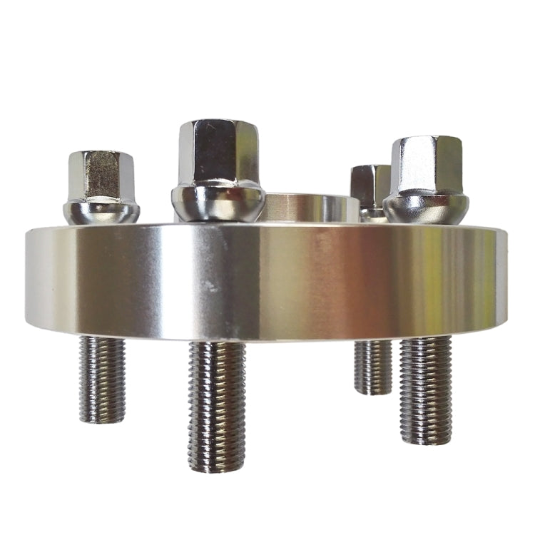 [US Warehouse] 2 PCS 25mm 5x100PCD 57.1CB 14x1.5 Thread Spacers with 10 PCS Radius Bolts for Audi / VW / Skoda Seat