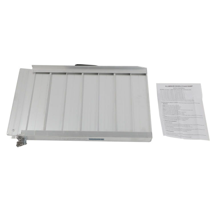 [US Warehouse] 2FT Two-section Foldable Aluminum Wheelchair Ramps