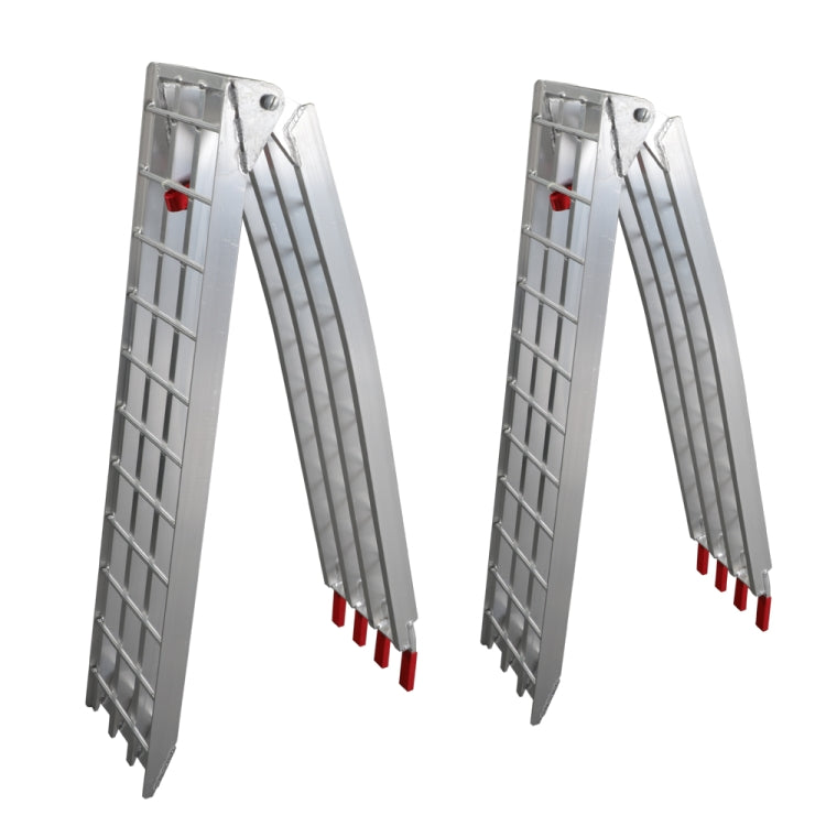 [US Warehouse] 2 PCS 7.5FT Four-section Foldable Aluminum Arched ATV UTV Ramps