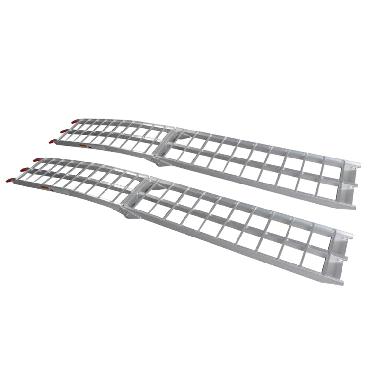 [US Warehouse] 2 PCS 7.5FT Three-section Foldable Aluminum Arched ATV UTV Ramps