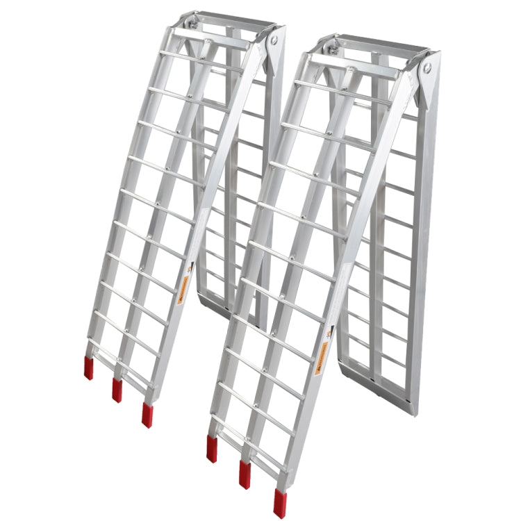 [US Warehouse] 2 PCS 7.5FT Three-section Foldable Aluminum Arched ATV UTV Ramps