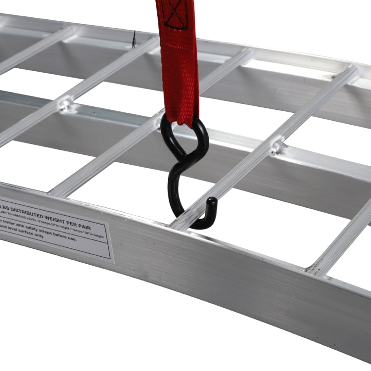 [US Warehouse] 7.5FT Three-section Foldable Aluminum Arched ATV UTV Ramps