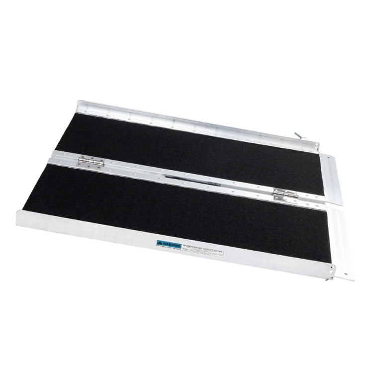 [US Warehouse] 3FT Adjustable Folding Non-Slip Aluminum Wheelchair Scooter Telescoping Mobility Ramp