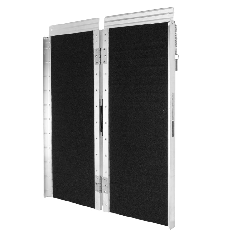 [US Warehouse] 3FT Adjustable Folding Non-Slip Aluminum Wheelchair Scooter Telescoping Mobility Ramp