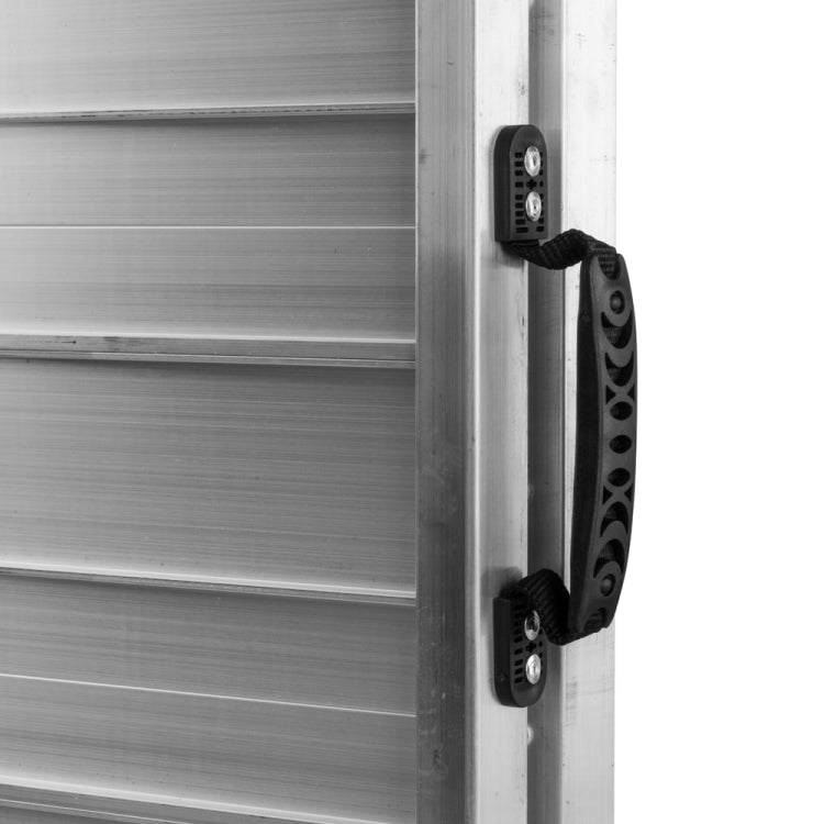 [US Warehouse] 3FT Adjustable Folding Non-Slip Aluminum Wheelchair Scooter Telescoping Mobility Ramp