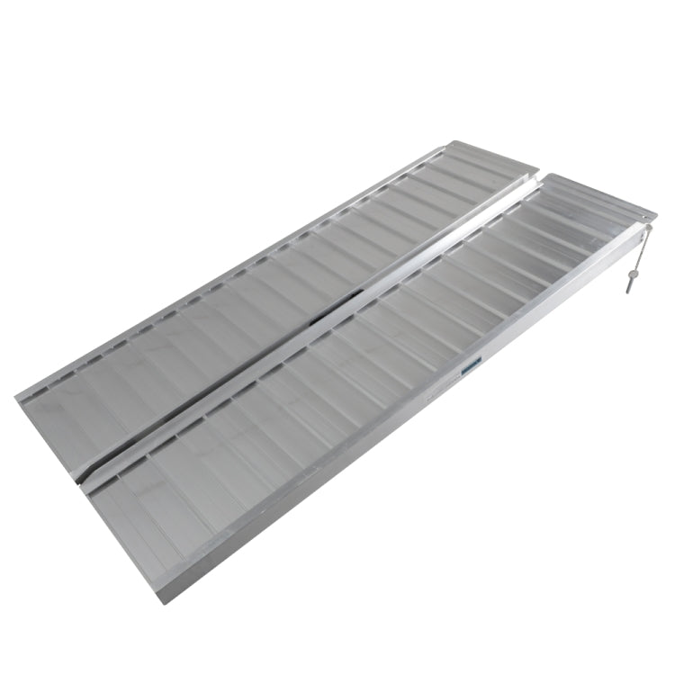 [US Warehouse] 5FT Portable Two-section Folding Aluminum Wheelchair Ramp