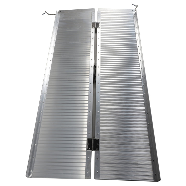 [US Warehouse] 5FT Portable Two-section Folding Aluminum Wheelchair Ramp