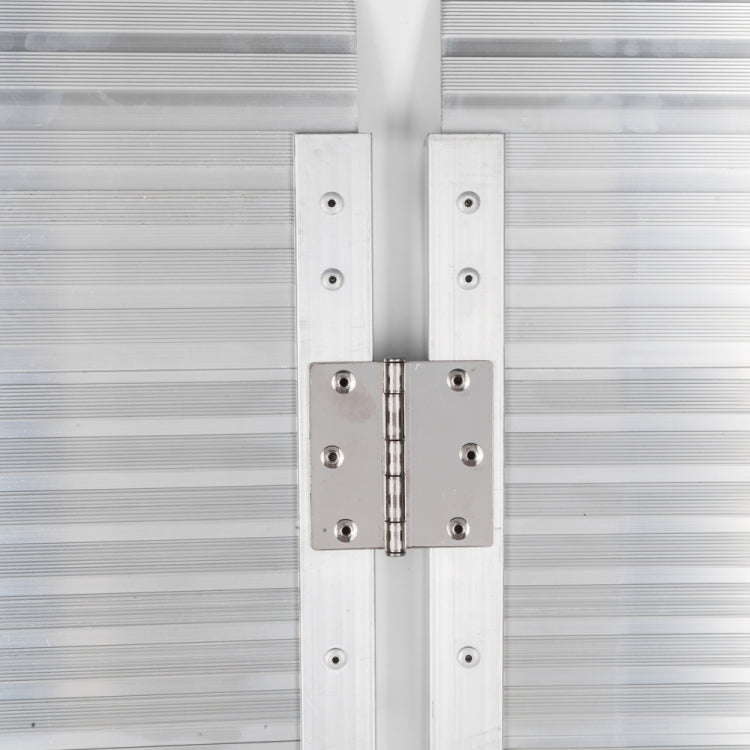 [US Warehouse] 4FT Portable Two-section Folding Aluminum Wheelchair Scooter Mobility Ramp