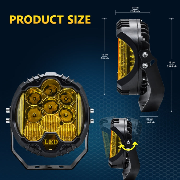 7 inch 31W Three-sided Flashing LED Work Light