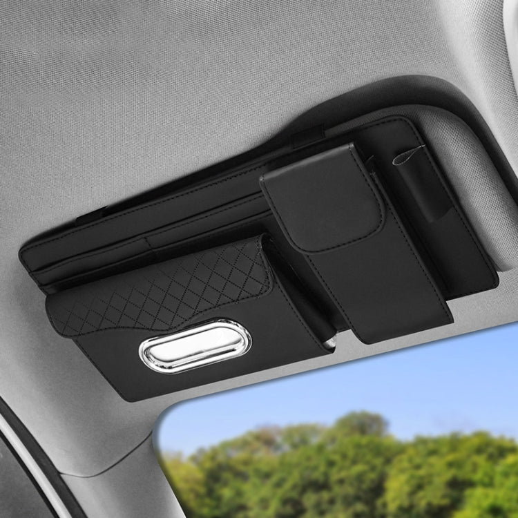 Car Nappa Leather Sun Visor Storage Clip