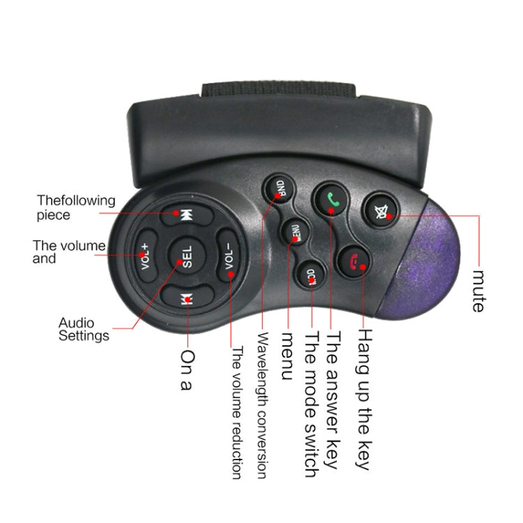 8011B 7 inch 1080P Universal Car Radio Receiver MP5 Player, Support FM & Bluetooth & TF Card with Remote Control