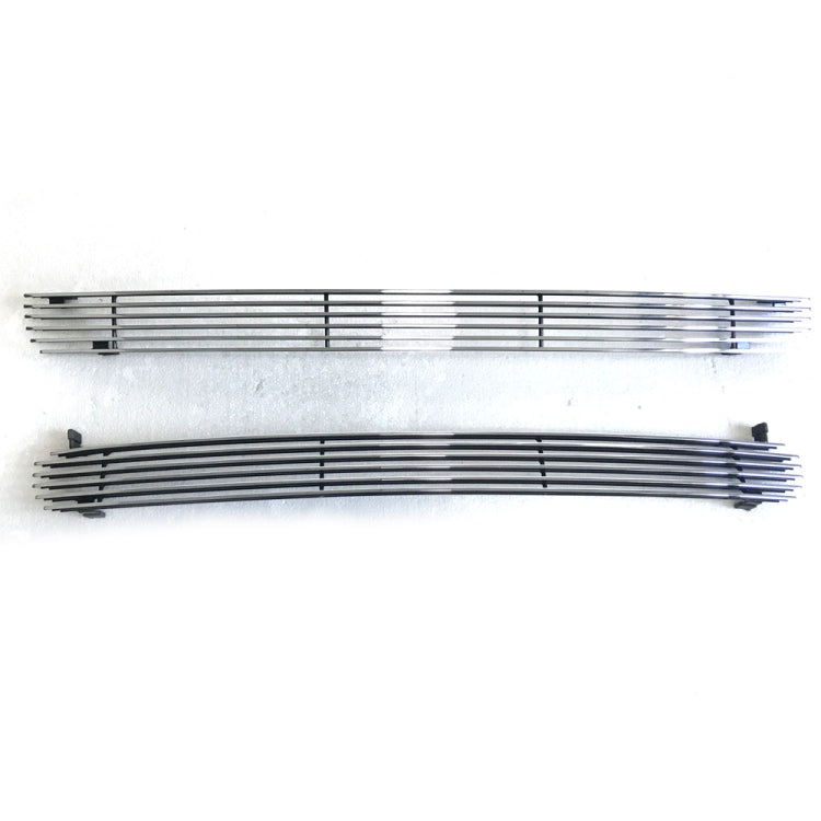 [US Warehouse] 2 PCS Aluminum Car Front Bumper Grille for Chevrolet 99-02 Silverado 1500 / 00-06 Tahoe / 00-06 Suburban 1500 / 2500