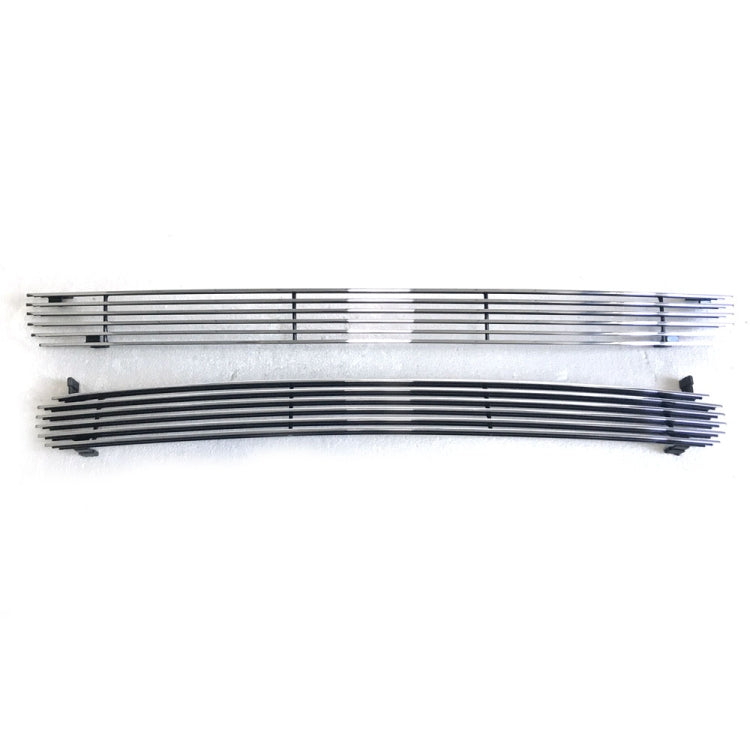 [US Warehouse] 2 PCS Aluminum Car Front Bumper Grille for Chevrolet 99-02 Silverado 1500 / 00-06 Tahoe / 00-06 Suburban 1500 / 2500