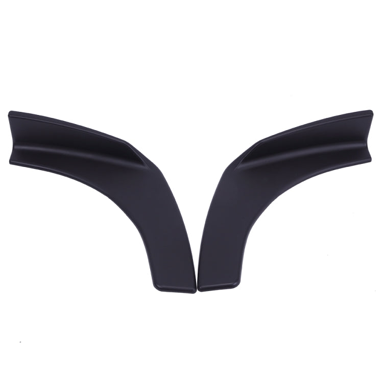 [US Warehouse] 2 PCS Universal Car Bumper Spoiler Front Shovel Scratch-Resistant Wing