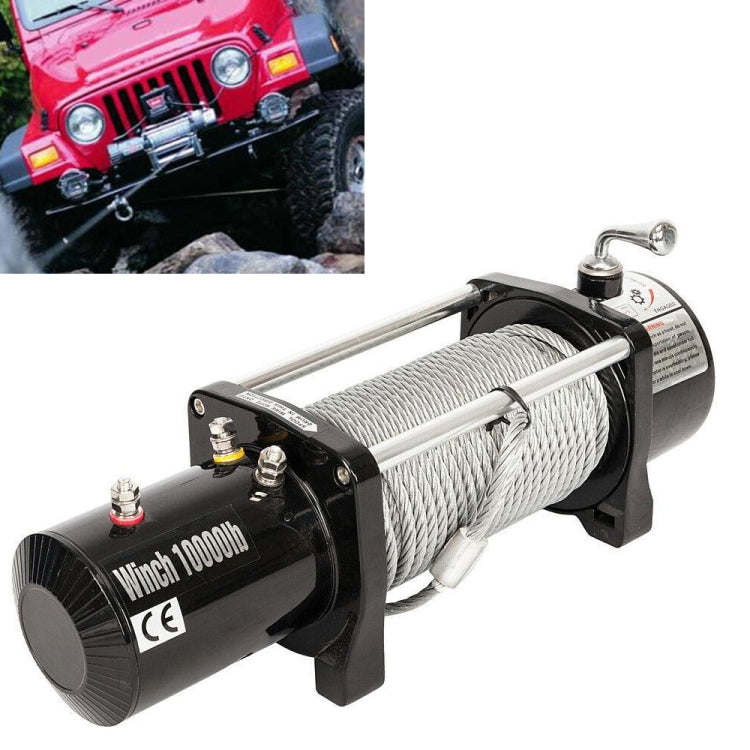 [US Warehouse] 10000LBS / 12V Electric Recovery Winch Truck SUV Wireless Remote Host Box + Accessory Box