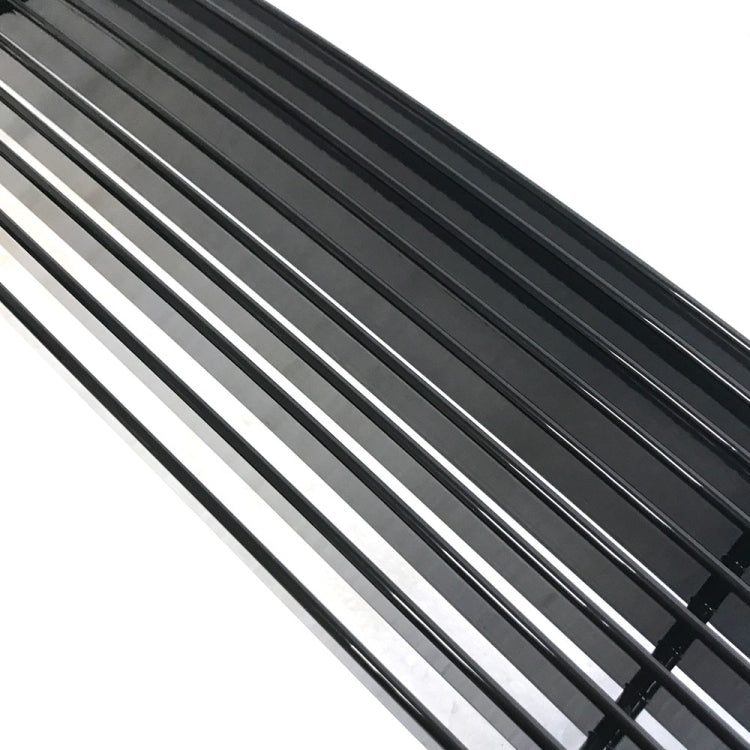 [US Warehouse] 2 PCS Black Powder Coated Main Upper Grille & Lower Bumper Grille for 2009-2014 Nissan Maxima