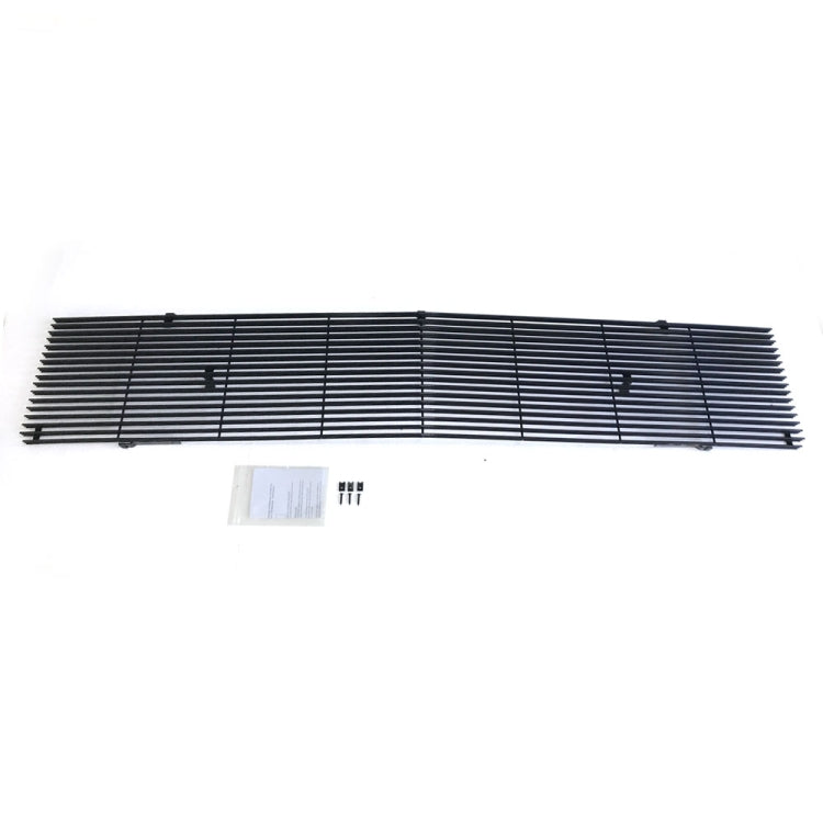[US Warehouse] Main Upper Black Powder Coated Aluminum Car Grille for Chevrolet Van Suburban C10 C20 K10 K20 K5