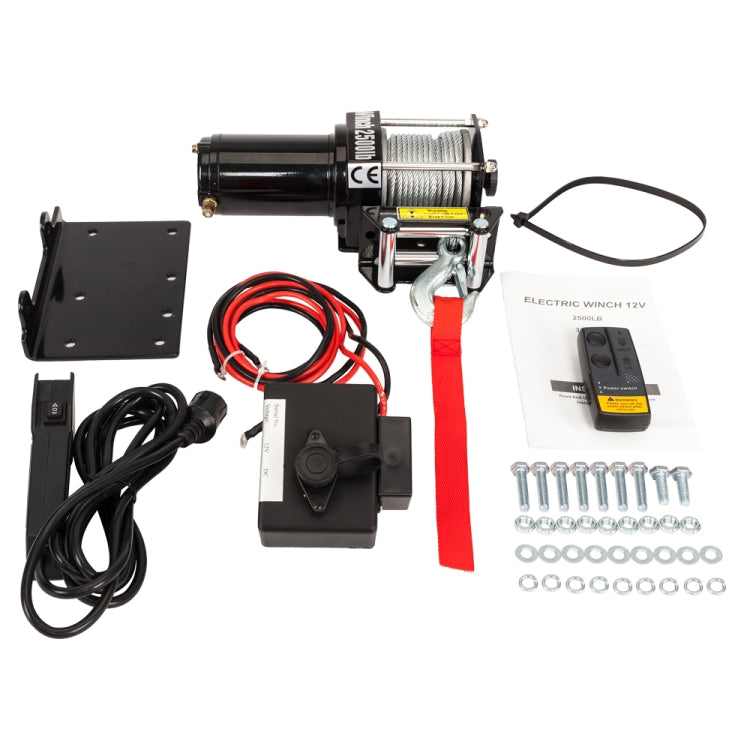 [US Warehouse] Truck SUV 2500LBS LFT Electric Recovery Winch Wireless Remote Control