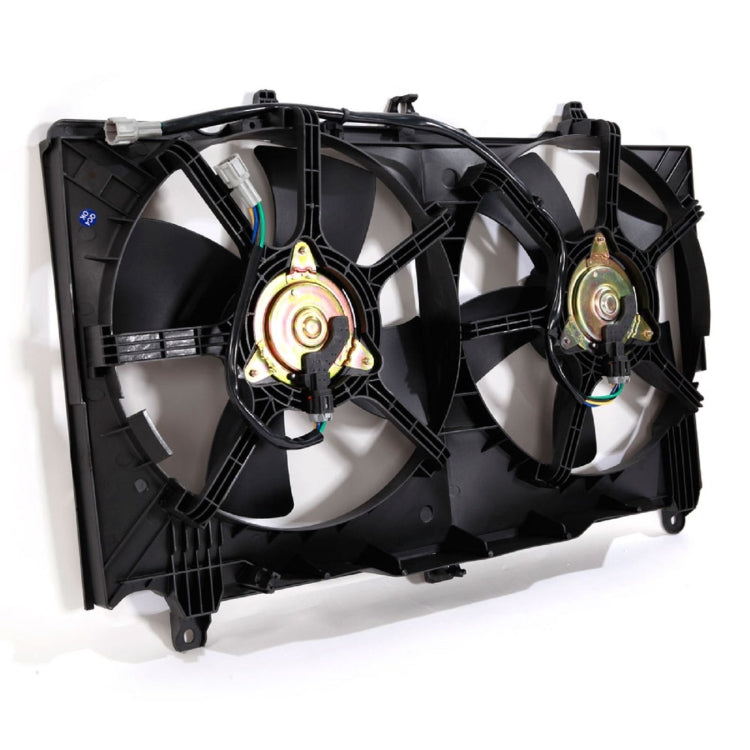 [US Warehouse] Car Plastic Heat Dissipation Radiator Cooling Fan for Infiniti V6 3.5L