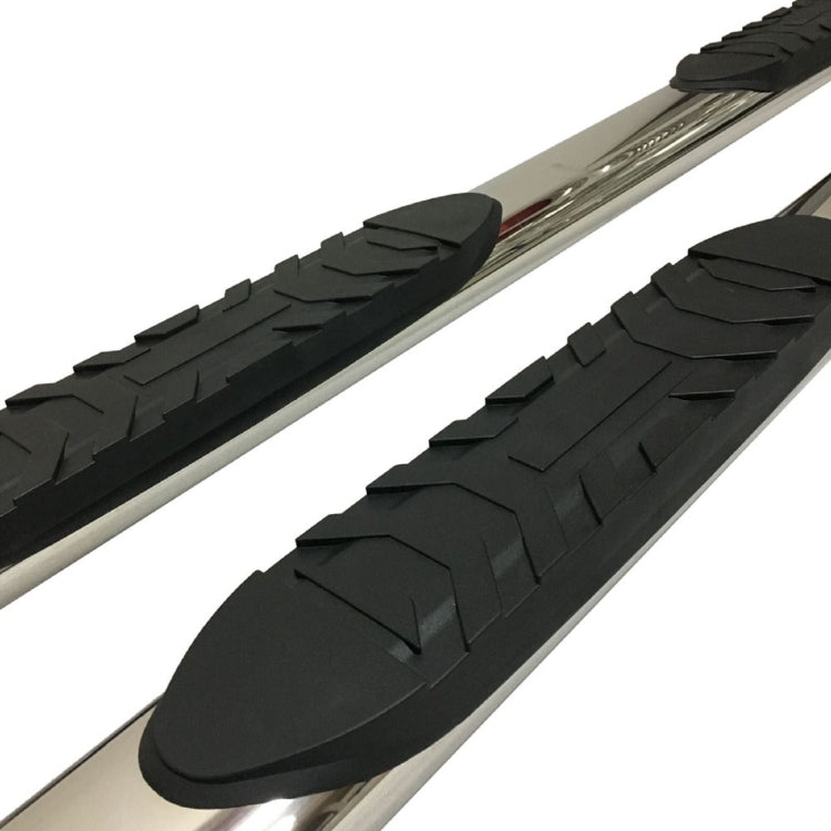 [US Warehouse] 2 PCS Exterior Safe Stainless Steel Pedals Pads for Chevrolet Silverado 1500 2500 3500 Crew Cab 2007-2018