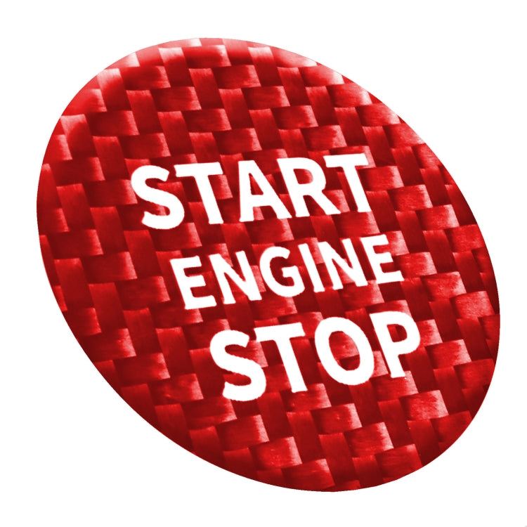 Car Carbon Fiber Engine Start Button Decorative Cover Trim for Alfa Romeo Giulia