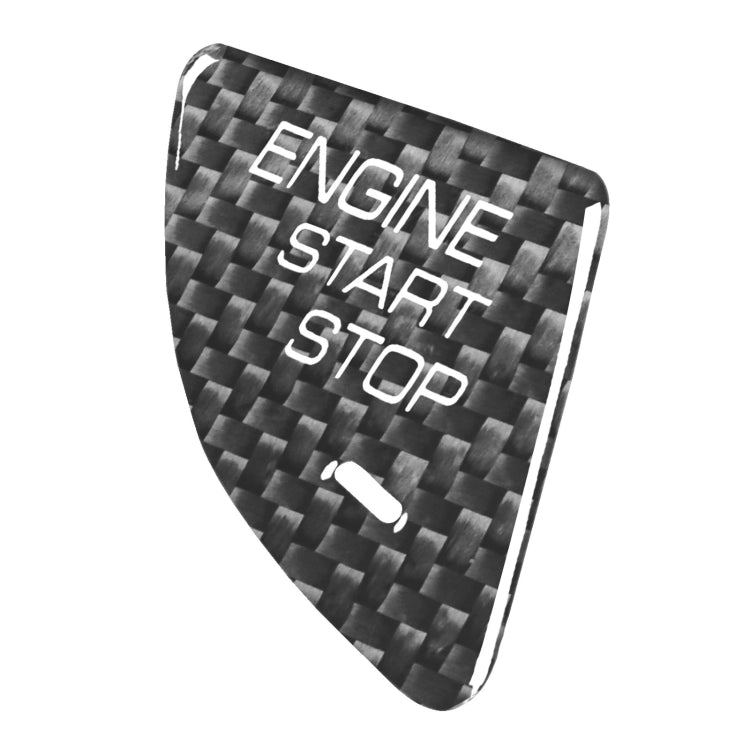 Car Carbon Fiber Engine Start Button Decorative Cover Trim for Cadillac ATS / ATS-L