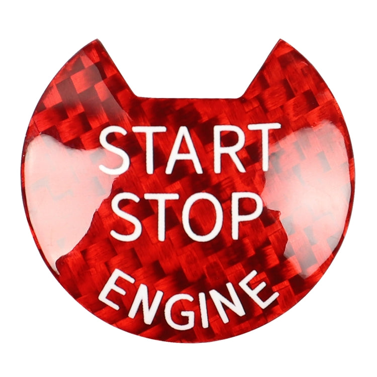 Car Carbon Fiber Engine Start Button Decorative Cover Trim for Nissan / Infiniti