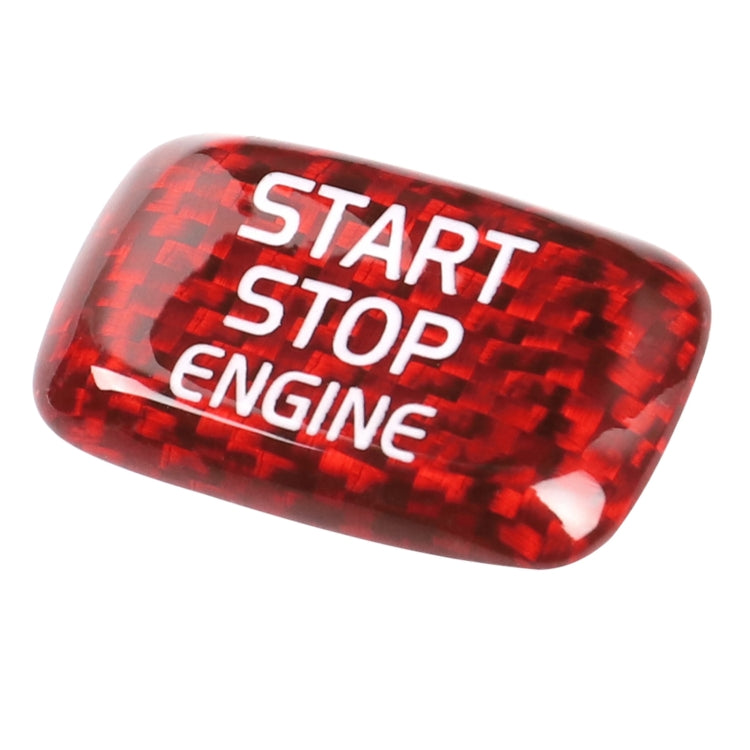 Car Carbon Fiber Engine Start Button Decorative Cover Trim for Volvo V40 2013-2019