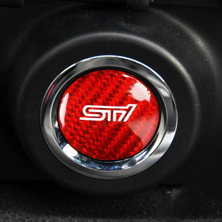 Car Carbon Fiber Engine Start Button Decorative Cover Trim for Subaru BRZ 2013-2019 / 86 2013-2019