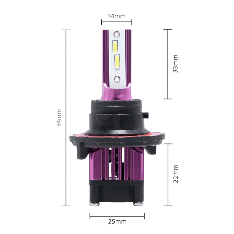 2 PCS F6 H13 DC9-32V 26W 6500K 3000LM Car / Motorcycle LED Headlight Lamps / Fog Light