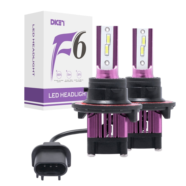 2 PCS F6 H13 DC9-32V 26W 6500K 3000LM Car / Motorcycle LED Headlight Lamps / Fog Light