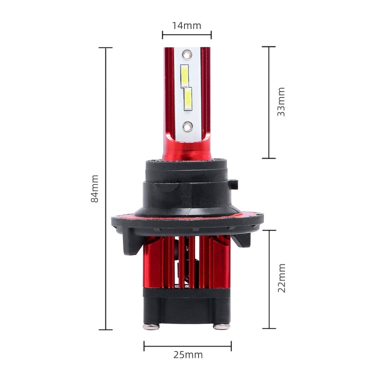 2 PCS F6 H13 DC9-32V 26W 6500K 3000LM Car / Motorcycle LED Headlight Lamps / Fog Light