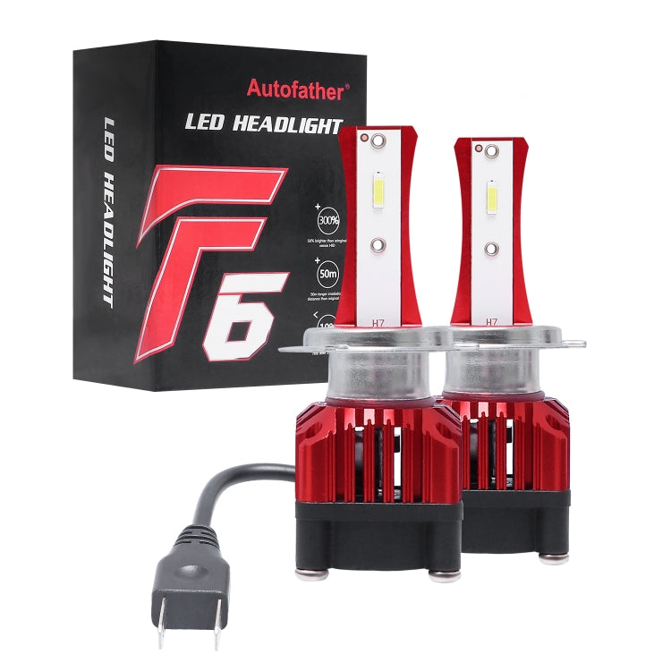 2 PCS F6 H7 DC9-32V 26W 6500K 3000LM Car / Motorcycle LED Headlight Lamps / Fog Light