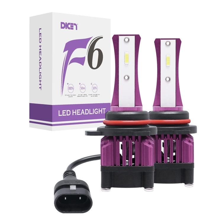 2 PCS F6 9012 DC9-32V 26W 6500K 3000LM Car / Motorcycle LED Headlight Lamps / Fog Light