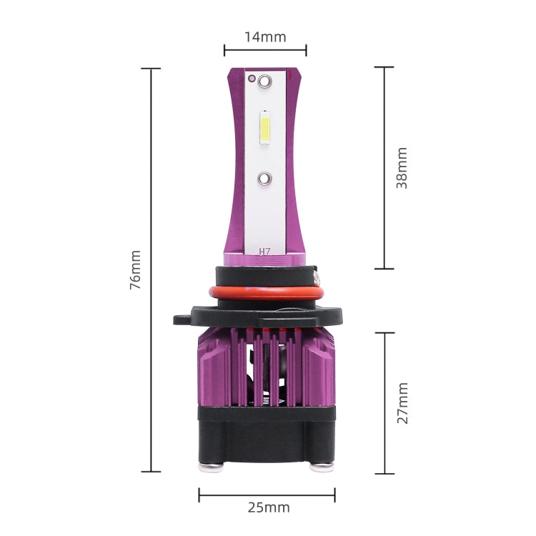 2 PCS F6 9005 DC9-32V 26W 6500K 3000LM Car / Motorcycle LED Headlight Lamps / Fog Light