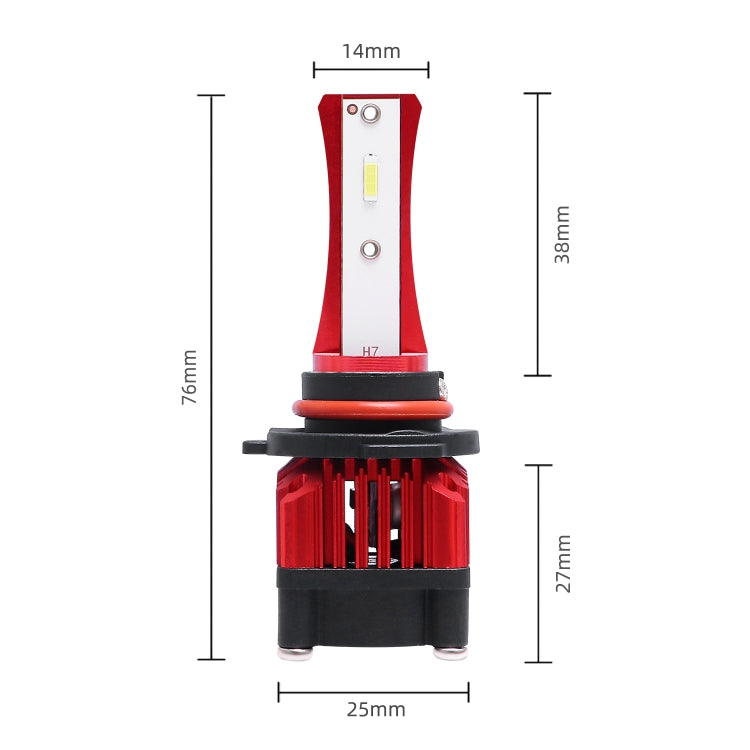 2 PCS F6 9005 DC9-32V 26W 6500K 3000LM Car / Motorcycle LED Headlight Lamps / Fog Light