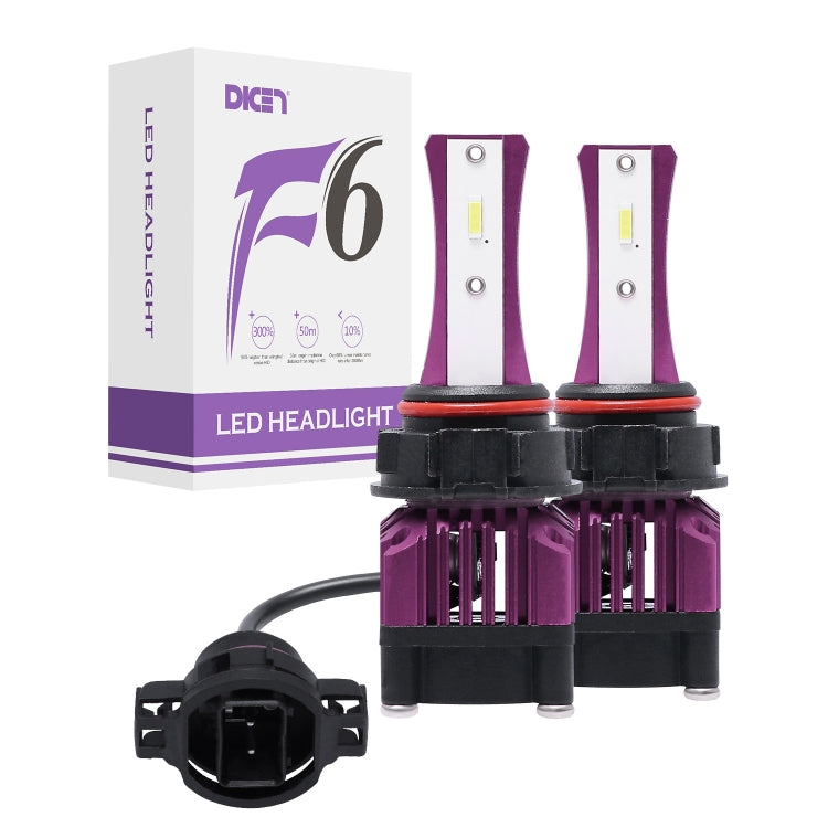 2 PCS F6 5202 DC9-32V 26W 6500K 3000LM Car / Motorcycle LED Headlight Lamps / Fog Light