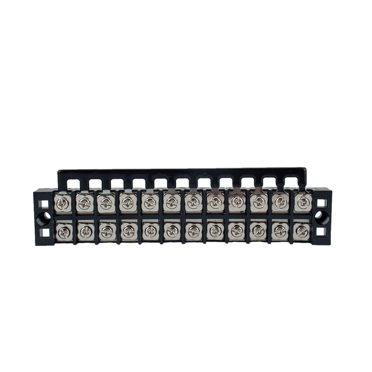 5 PCS Car 12-way 25A TB-2512 Dual Row Power Terminal Connector + 12-position Connection Strip with Cover