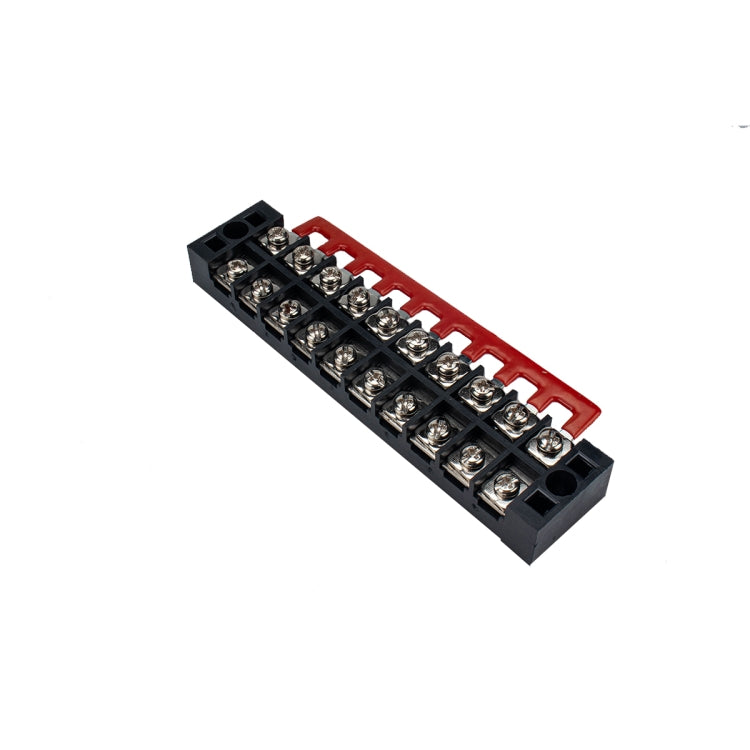 5 PCS Car 10-way 25A TB-2510 Dual Row Power Terminal Connector + 10-position Connection Strip with Cover