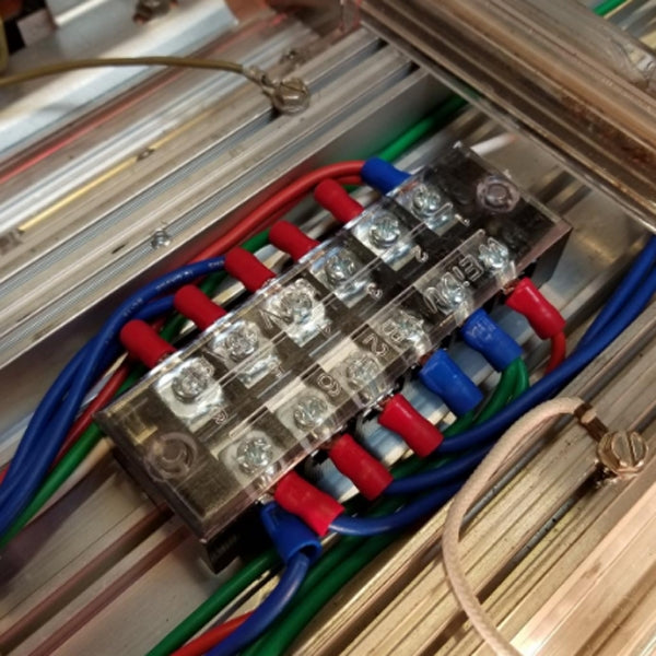 5 PCS Car 10-way TB-1510 Dual Row Power Terminal Connector + 10-position Connection Strip with Cover