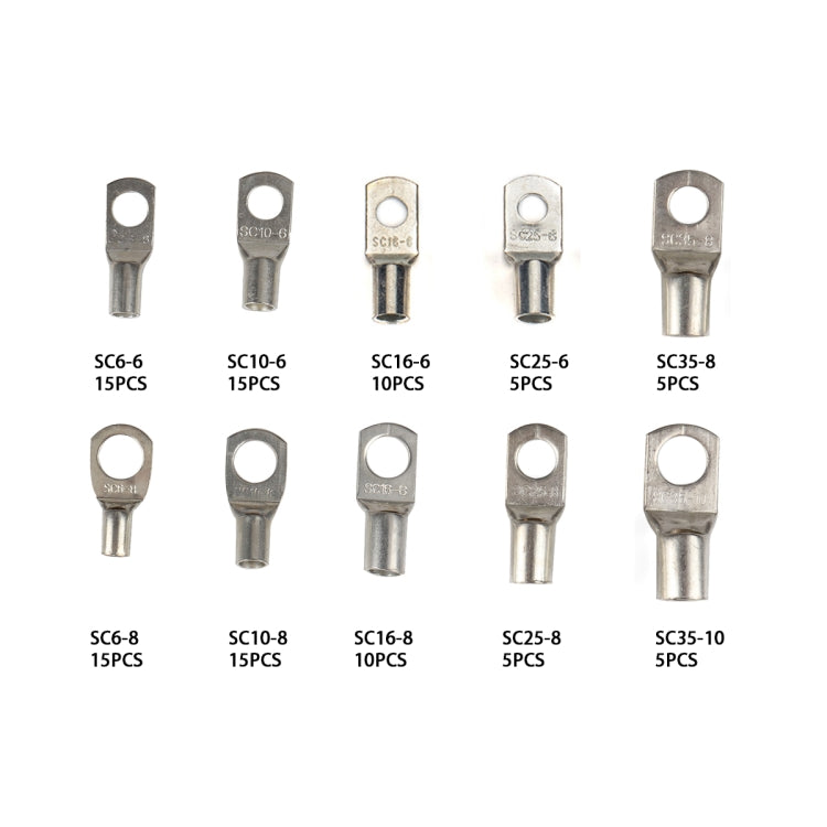 100 PCS Wire Terminals Connector Cable Lugs Battery SC Terminals Glimpse of Mouth