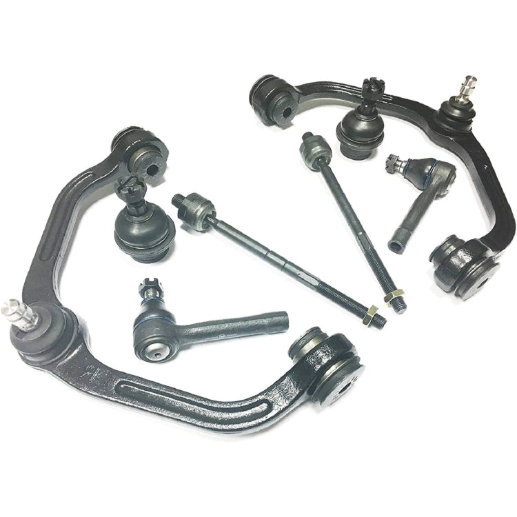 [US Warehouse] 10 PCS Front Lower Ball Joints Upper Control Arms Sway Bar Links Steering Part for 95-05 Ford Explorer 1998-2011 K8771 ES3461