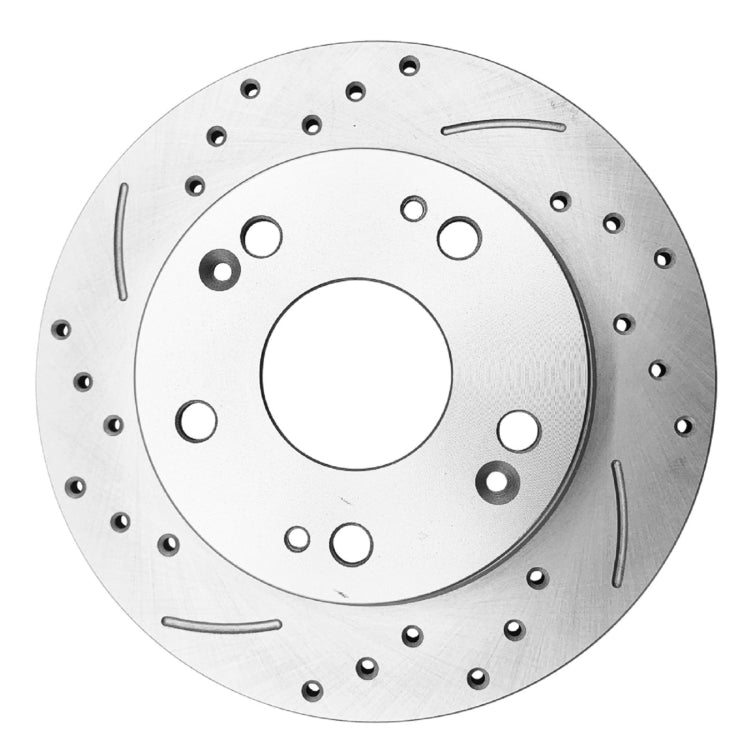[US Warehouse] 2 PCS Streaking Front Brake Disc Silver for BD126082 31315 / Acura TSX 2003 - 2008 / Honda Accord Coupe 2003 - 2004 V6