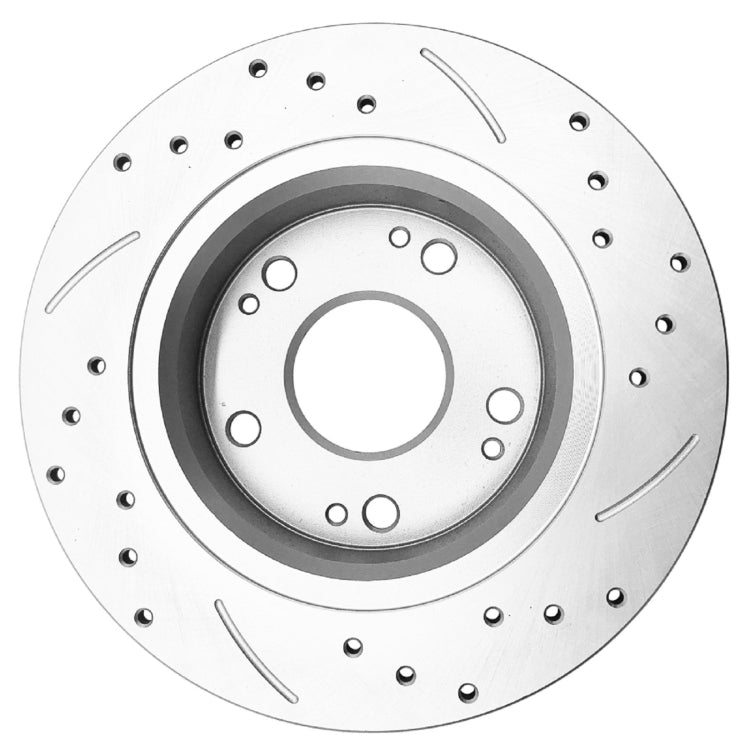 [US Warehouse] 2 PCS Streaking Front Brake Disc Silver for BD126082 31315 / Acura TSX 2003 - 2008 / Honda Accord Coupe 2003 - 2004 V6