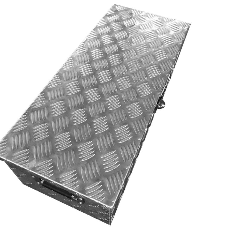 [US Warehouse] Car Flower Texture Aluminum Plate Toolbox with Lock, Size: 74x32.5x22cm