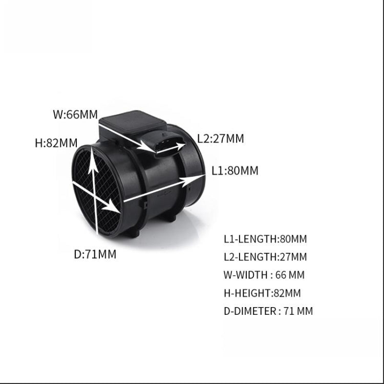 Car Mass Air Flow Sensor Meter 5WK9606 for Opel / Vauxhall